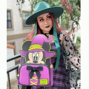 Loungefly Disney Wickedly Cute Witch Minnie Cosplay GITD Mini Backpack Exclusive